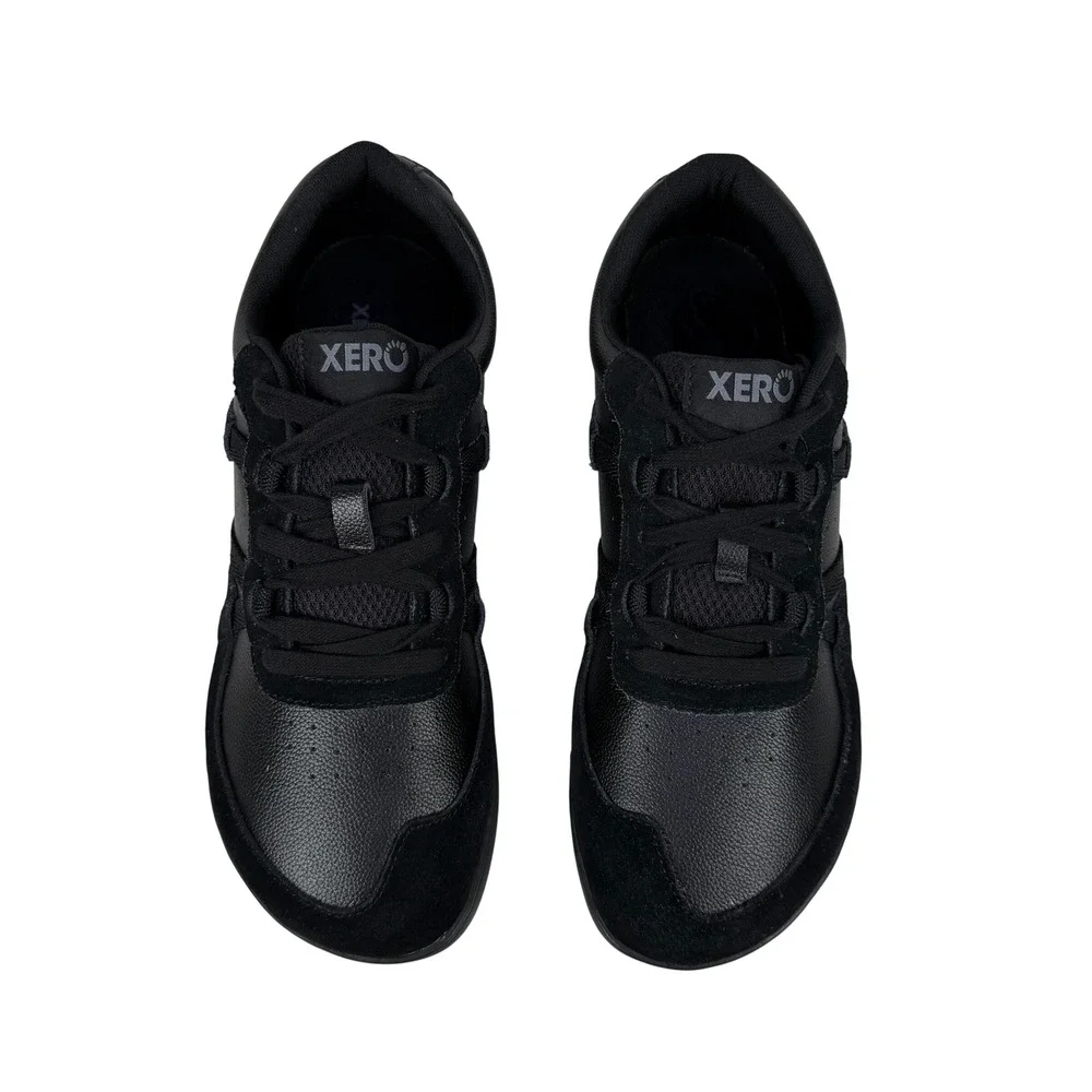 Xero Shoes Kelso Mens 9 Barefoot Minimalist Leather Sneakers Black F220615W